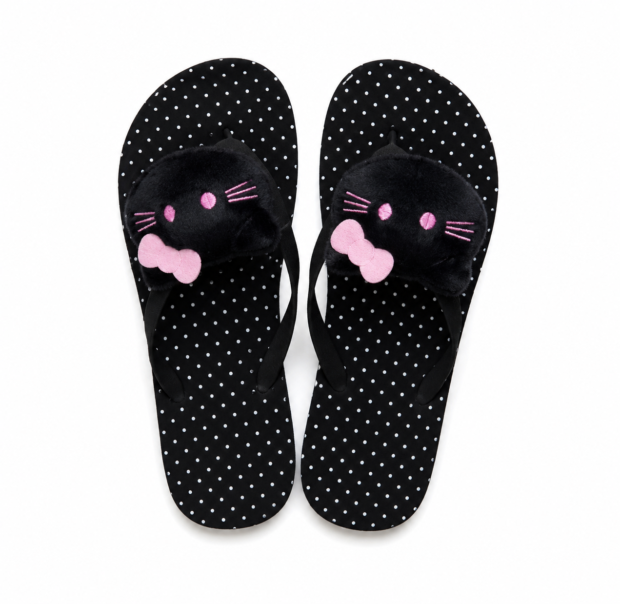Midnight Kitty Sandals