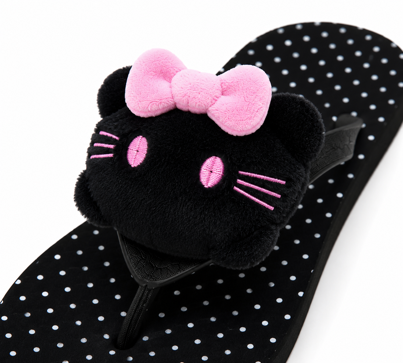 Midnight Kitty Sandals